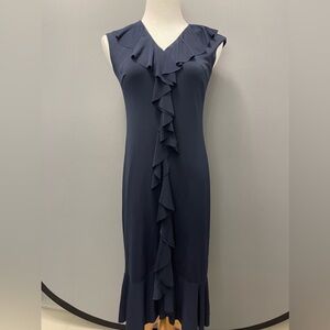 Roz & Ali Navy Blue Dress XS